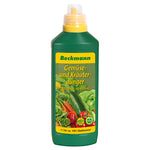 Biologischer Gemüse- und Kräuterdünger von Beckmann – Flüssigdünger 1 l für Tomaten, Paprika, Beeren & Kräuter. Reicht für 100 l Gießwasser.