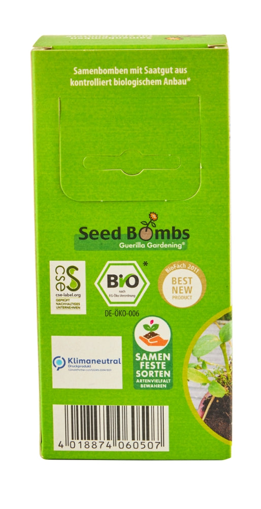 Guerilla Gardening Samenbomben KLASSIKER Rückseite