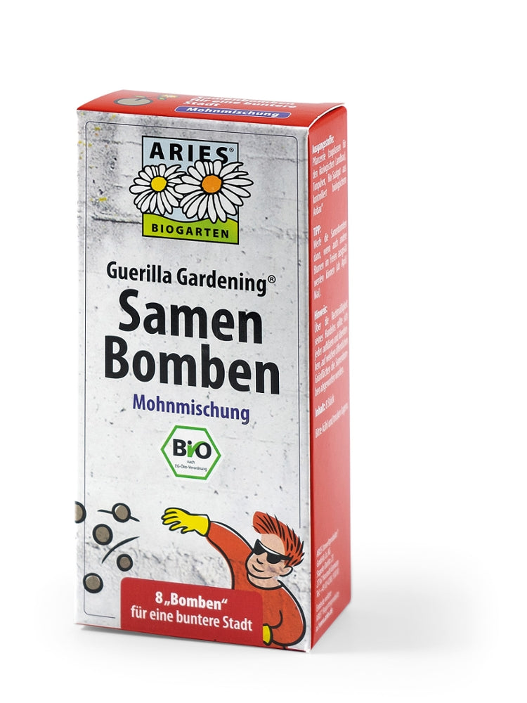 Guerilla Gardening Samenbomben MOHNMISCHUNG