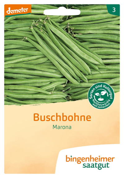 BIO Saatgut Buschbohne Marona