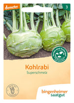 BIO Saatgut Kohlrabi Superschmelz, weiß