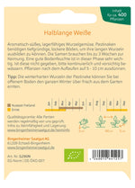 BIO Saatgut Pastinaken Halblange Weiße Aussaatanleitung