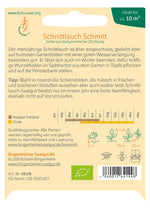 BIO Saatgut Schnittlauch Schmitt, mittelgrobröhrig, Aussaatanleitung
