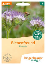 BIO Saatgut Bienenfreund Phacelia in Demeter-Qualität – Samenecht und nachbaufähig für Gründüngung und Bienenweide im Garten