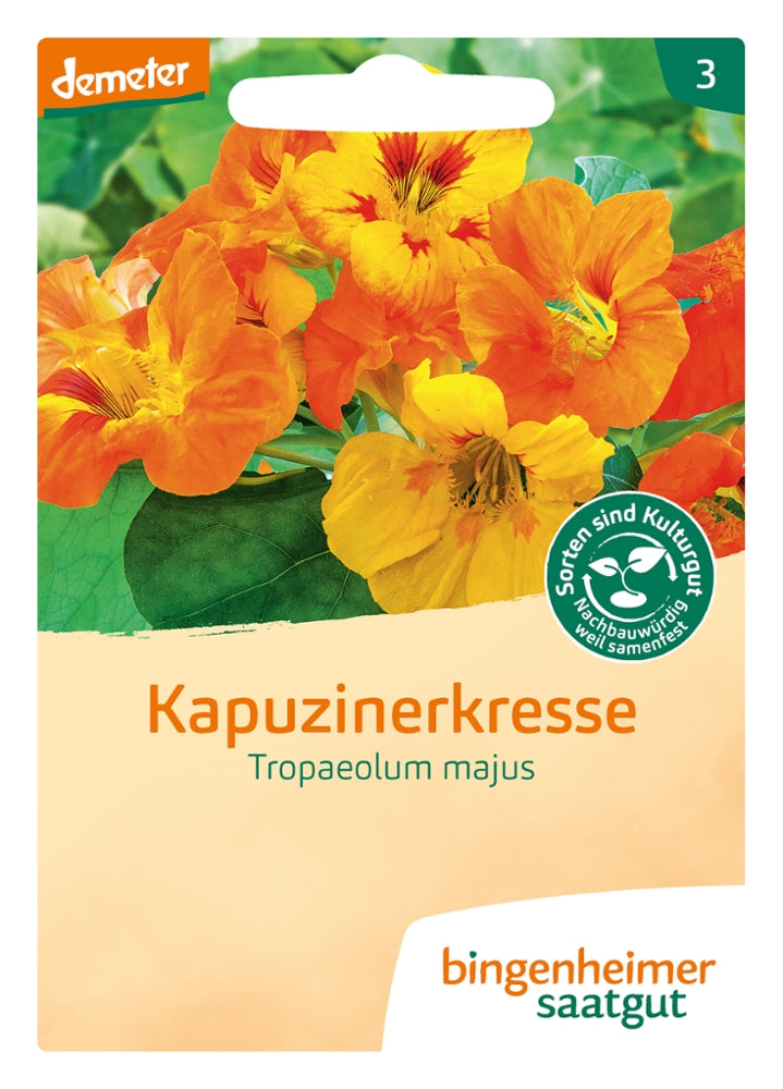 BIO Saatgut Kapuzinerkresse rankend – Biogartenladen