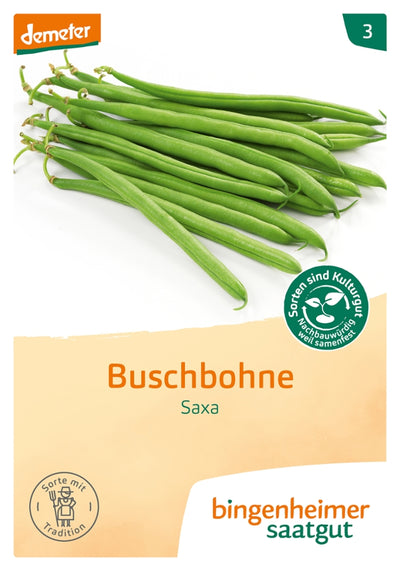 BIO Saatgut Buschbohne Saxa