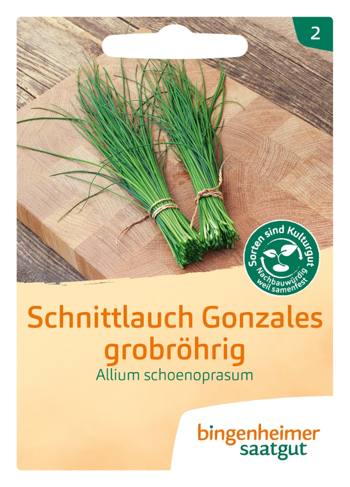 BIO Saatgut Schnittlauch Gonzales, grobröhrig