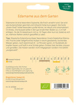 BIO Saatgut Edamame Sojabohne Green Shell Aussaatanleitung