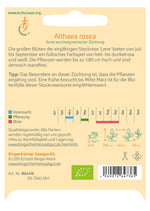 BIO Saatgut Stockrose Lene Aussaatanleitung