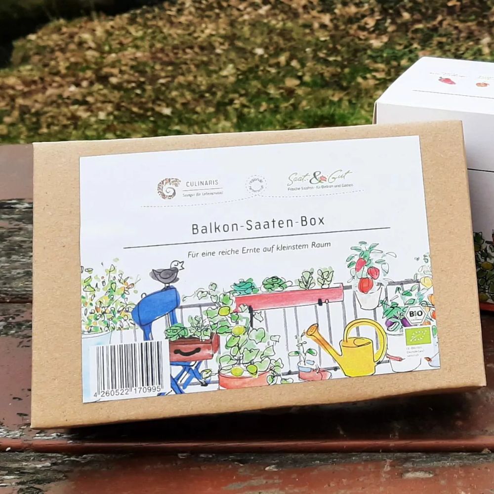 BIO Saatgut Balkon-Saaten-Box