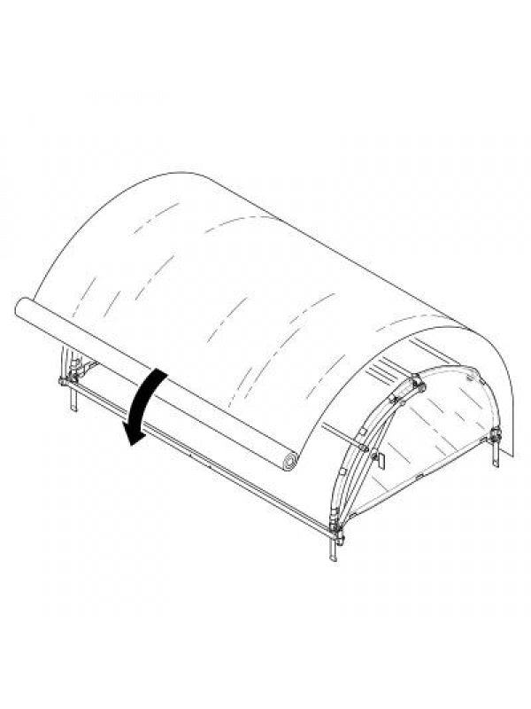 Ersatzfolie Frühbeet-Tunnel Zeichnung