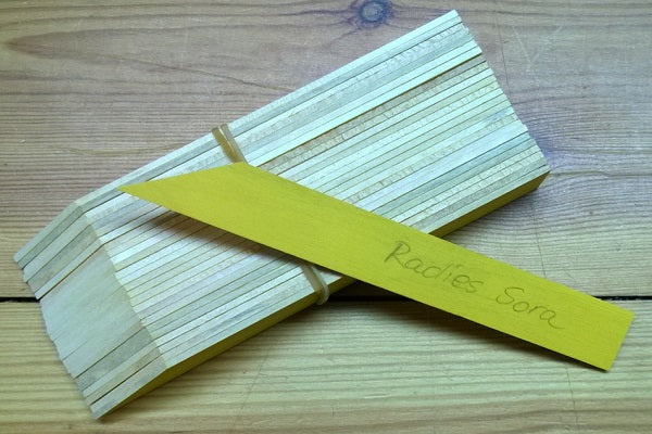 Pflanzschilder aus Holz – beschriftbare Etiketten für Gemüse und Kräuter