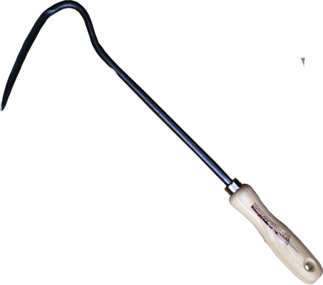 Krumpholz Handsauzahn – geschmiedetes Gartenwerkzeug mit Eschengriff zum Bodenlockern in Hochbeeten und engen Pflanzbereichen