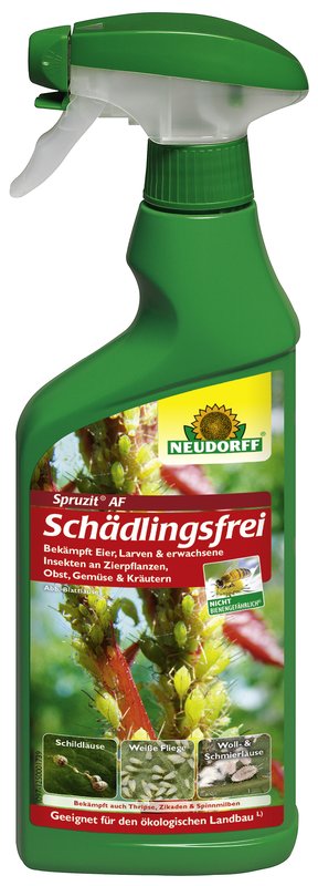 Umweltfreundlicher Pflanzenschutz – Spruzit AF Schädlingsfrei von Neudorff aus natürlichen Wirkstoffen, bienenfreundlich und für den Bio-Garten geeignet