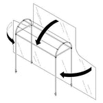 Ersatzfolie Tomatenhaus, Stahlrohr verzinkt