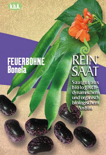 BIO Saatgut Feuerbohne Bonela