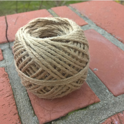 Juteschnur 3-fach gedreht, 50 Meter Rolle, naturfarben – biologisch abbaubar und plastikfrei
