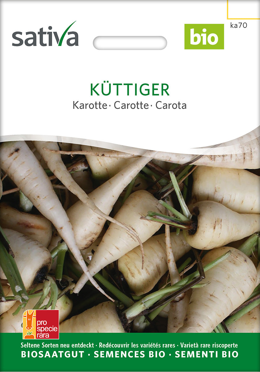 BIO Saatgut Weiße Möhre Küttiger