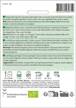 BIO Saatgut Keimsaaten Belugalinsen Kulturanleitung