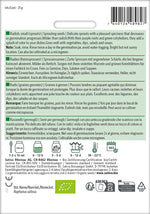 BIO Saatgut Keimsaaten Salatrauke Kulturanleitung
