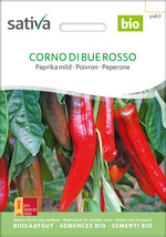 BIO Saatgut Paprika Corno di Bue Rosso