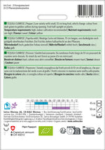 BIO Saatgut Paprika Tequila Sunrise Kulturanleitung