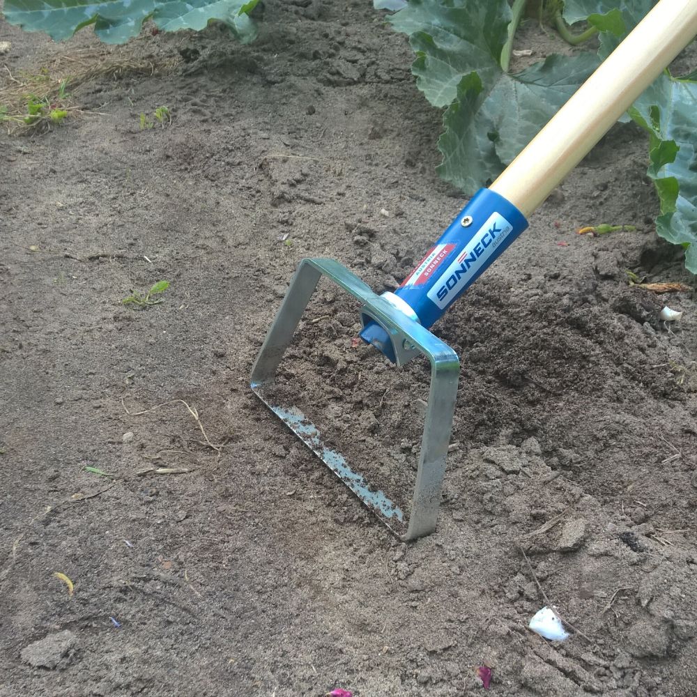 Pendelhacke 16 cm ohne Stiel von Sonneck – ergonomische Unkrauthacke aus gehärtetem Stahl für biologische Gartenpflege und ökologische Bodenbearbeitung
