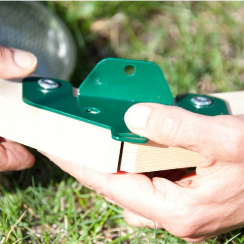 Frühbeet mit Holzgestell 300 x 120 x 60 cm doppelt Eckverbinder