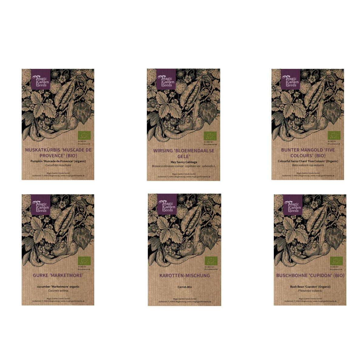 BIO Saatgutgeschenkset Gutes Gemüse für Selbstversorger Inhalt
