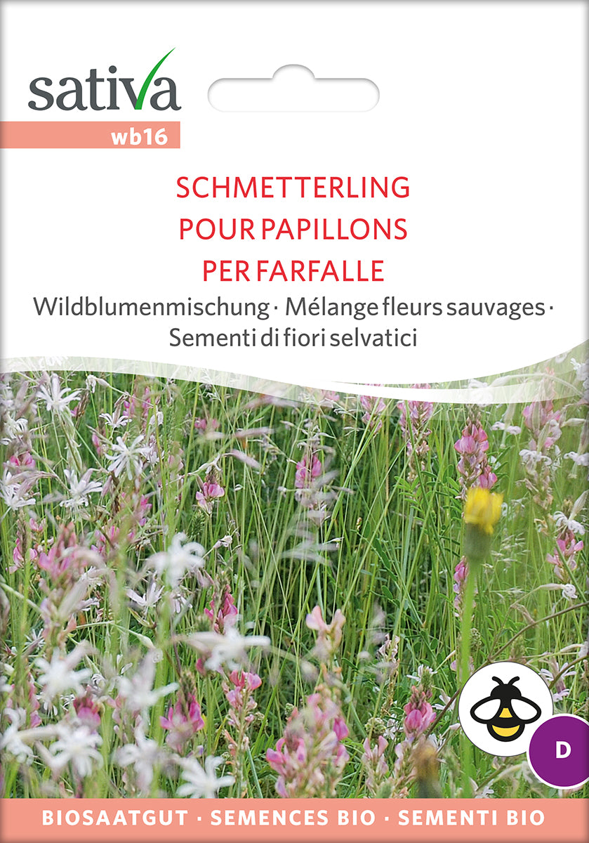 BIO Saatgut Wildblumenmischung Schmetterling