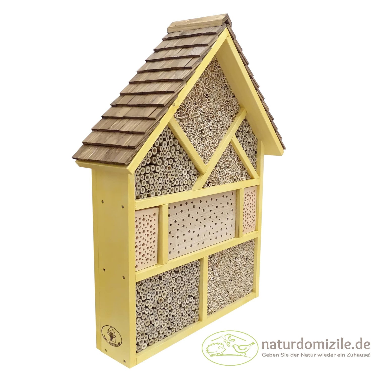 Wildbienenhotel zur Bienenkönigin Seitenansicht