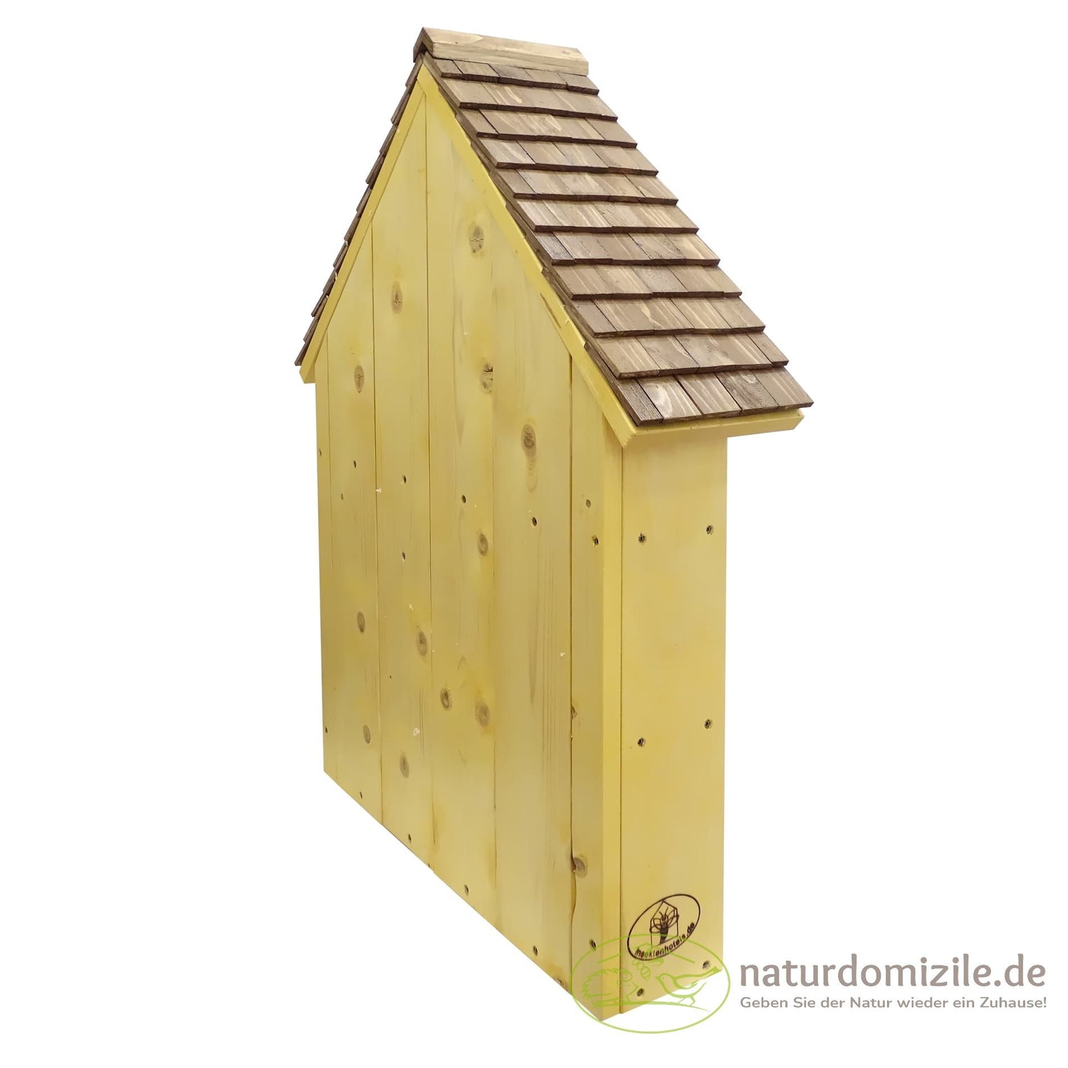 Wildbienenhotel zur Bienenkönigin Rückseite