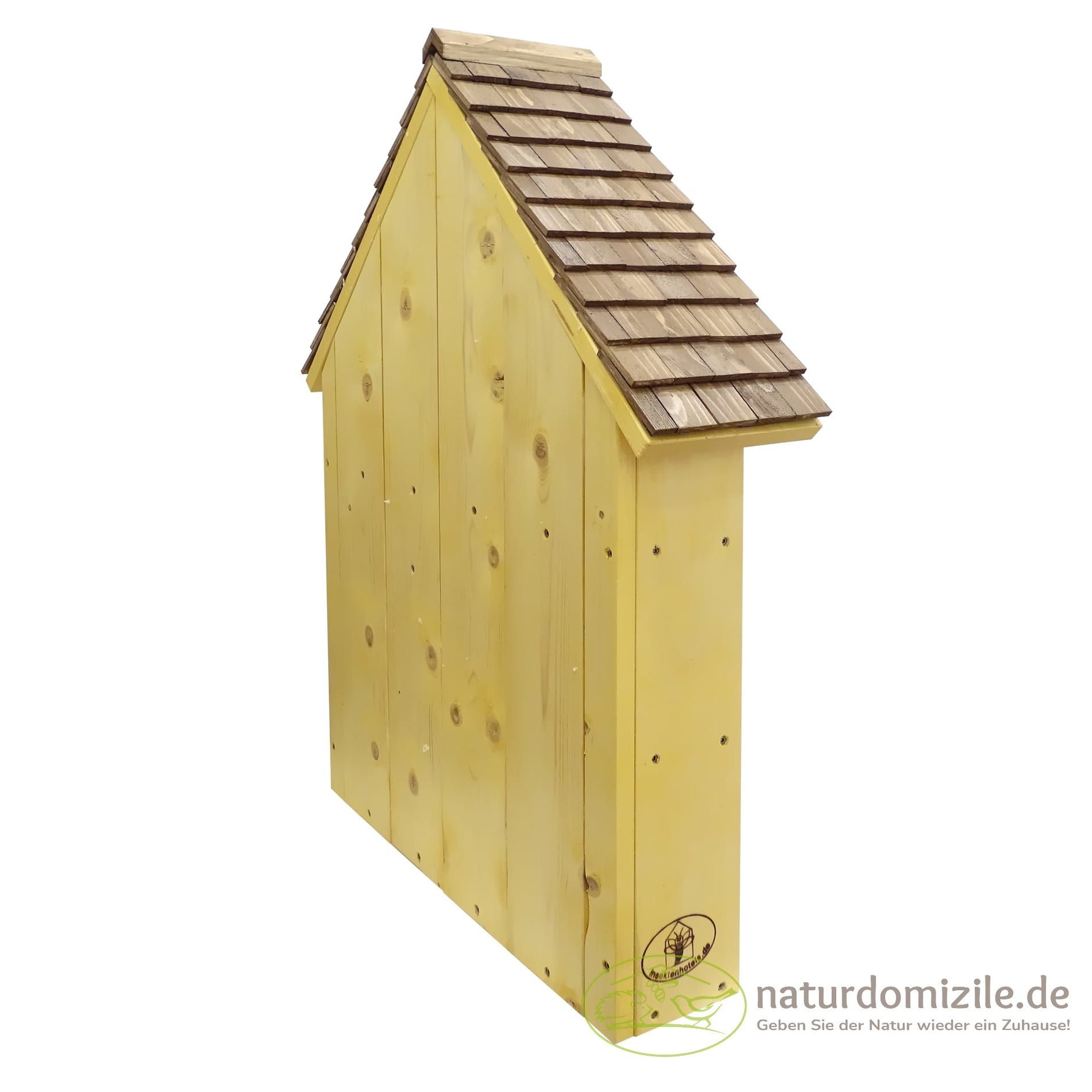 Wildbienenhotel zur Bienenkönigin Rückseite