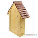 Wildbienenhotel zur kleinen Bienenkönigin Rückansicht